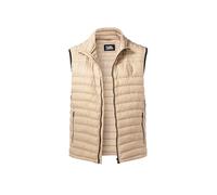 KARL LAGERFELD Steppweste Herren Stehkragen Mikrofaser beige, 48 (S)