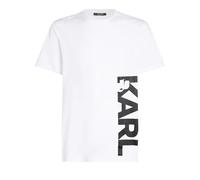 Karl Lagerfeld - STRAND-T-SHIRT MIT LOGO - Größe L - weiß