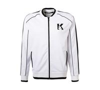 KARL LAGERFELD Sweatjacke Herren Comfort Fit Baumwolle weiß Logo und Motiv, L