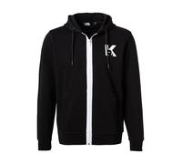 KARL LAGERFELD Sweatjacke Herren Regular Fit Baumwolle schwarz, XXL