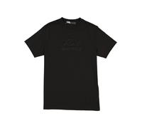 KARL LAGERFELD T-Shirt Herren Slim Fit Kurzarm Rundhals Baumwolle schwarz, L