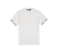 KARL LAGERFELD T-Shirt Herren Slim Fit Kurzarm Rundhals Baumwolle weiß, XXL