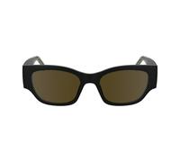 KARL LAGERFELD Unisex Adult Sunglasses KLJ6148S - Matte Black with Solid Grey/Silver Mirror Lens