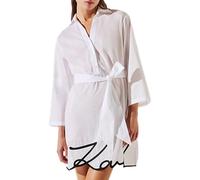 Karl Lagerfeld, Women's, Karl DNA Signature Beach Dress, White, L