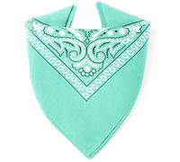 Karl Loven Bandana 100% Baumwolle Premium-Qualität für Damen Herren Halstuch Kopftuch original Paisley Muster Headwear Haar Schal Ansatz Handgelenk Kopf Biker