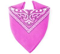Karl Loven Bandana 100% Baumwolle Premium-Qualität für Damen Herren Halstuch Kopftuch original Paisley Muster Headwear Haar Schal Ansatz Handgelenk Kopf Biker