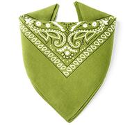 Karl Loven Bandana 100% Baumwolle Premium-Qualität für Damen Herren Halstuch Kopftuch original Paisley Muster Headwear Haar Schal Ansatz Handgelenk Kopf Biker