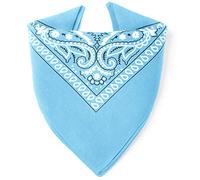 Karl Loven Bandana 100% Baumwolle Premium-Qualität für Damen Herren Halstuch Kopftuch original Paisley Muster Headwear Haar Schal Ansatz Handgelenk Kopf Biker