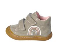 RICOSTA Mädchen Low-Top Sneaker Karli, Kinder Lauflernschuhe, lose Einlage, terracare, Klettschuhe, eukalyptus/Rose (Regenbogen) (530), 23 EU