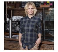 KARLOWSKY Ladies' Checked Blouse Urban-Style XS NAVY