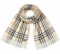 KARMA.DIEM XXL Oversize Schal Damen & Herren - Kuschelig weicher Cashmere Feel Tartan Karo Schal - karierter Plaid Schal Schottischen - Fashion Wrap 180x68 cm -(Ivory Beige Plaid - Beige)