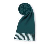 KARMA.DIEM XXL Winterschal 180x65 cm - weicher, dicker Schal für Damen & Herren, einfarbig, warm & kuschelig, mit Fransen - Petrol türkis