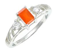 Karneol Edelstein 925 Sterling Silber Stilvoller Handgefertigter Band Ring Geschenkartikel Herren und Damen Alle Größen Schmuck CRG1248AF11_(57 (18.1))