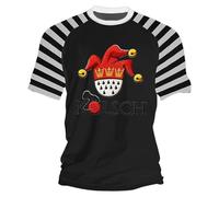 Karneval Kostüm Herren Köln Wappen T-Shirt Rundhals Kurzarm Gestreiftes Shirt Festival Party Outfit Lustige Kölsch Oberteil Tops Männer Kölner Ringelshirt Faschingskostüme Geschenk (Grau, XL)