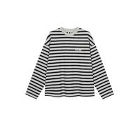 KARO KAUER Langarmshirt Cropped Fit grau | XS