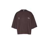 KARO KAUER T-Shirt Cropped Fit braun | XL