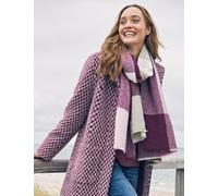 Karo-Schal mit Plissee-Optik, bordeaux gemustert, Größe Einheitsgröße, Jeans Fritz