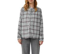 Karobluse S.OLIVER, Damen, Gr. 46, icy aqua check, Obermaterial: 50% Modal, 50% Viskose, kariert, relaxed fit hüftlang, Blusen, mit verspielten Details, Relaxed Fit (54390269-46) icy aqua check