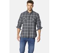 Karohemd BABISTA "Hemd VERODASSI", Herren, Gr. XXL, weit, grau (grau kariert), Obermaterial: 100% Baumwolle CO., Hemden Karohemd (52701243-XXL) grau kariert