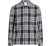 Karohemd "BT_TWILL CHECK SNAPS OVERSHIRT", Damen, Gr. 4XL, N-Gr, schwarz (ck schwarz), Web, Obermaterial: 100% Baumwolle, CALVIN KLEIN BIG & TALL, unifarben, regular fit, Ärmel mit Ärmelschlitz 1-Knop