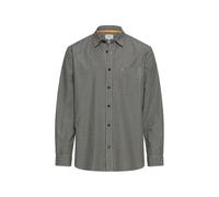 Karohemd CAMEL ACTIVE, Herren, Gr. 3XL, N-Gr, grau (schwarz navy), Web, Obermaterial: 100% Baumwolle, kariert, normal hüftbedeckend, Rundhals, 2-Knopf-Manschette, Hemden Karohemd, Langarm mit Hemdkrag