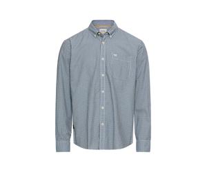 Karohemd CAMEL ACTIVE, Herren, Gr. L, N-Gr, schwarz navy, Web, Obermaterial: 100% Baumwolle, kariert, normal hüftbedeckend, Rundhals, 2-Knopf-Manschette, Hemden Karohemd, Langarm, mit Button-Down-Krag