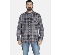 Karohemd CHARLES COLBY "Doppelpack Hemd DUKE KIPPLE", Herren, Gr. XXL, weit, blau (dunkelblau kariert), Obermaterial: 100% Baumwolle CO., mehrfarbig, Klassisch, comfort fit normal, Hemden Karohemd (56