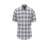 Karohemd FYNCH-HATTON, Herren, Gr. L, N-Gr, horizon, Web, Obermaterial: 100% Baumwolle, kariert, regular fit normal, gerader Abschluss, Hemden Karohemd, mit Logo Stickerei (77113758-L) horizon