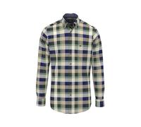 FYNCH-HATTON Flanellhemd Regular Fit dunkelgrün | L