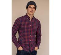 Fynch-Hatton Herren Karohemd, Regular Fit, 100% Baumwolle, Button-Down-Kragen, Gr. XXL, brick