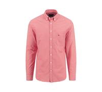 Karohemd FYNCH-HATTON, Herren, Gr. XXL, N-Gr, rot (poppy rot), Web, Obermaterial: 100% Baumwolle, kariert, regular fit taillenbedeckt, ohne Ausschnitt, Manschette, Hemden Karohemd, mit Logo Stickerei