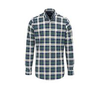 Karohemd FYNCH-HATTON, Herren, Gr. XXL, N-Gr, teal, Web, Obermaterial: 100% Baumwolle, kariert, regular fit hüftbedeckend, Rundhals, 1-Knopf-Manschette, Hemden Karohemd, Langarmhemd mit Brusttasche (8