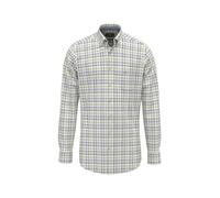 Karohemd FYNCH-HATTON "Multicolor Washed Oxford", Herren, Gr. XL, N-Gr, pear, Web, Obermaterial: 100% Baumwolle, kariert, normal hüftbedeckend, Rundhals, 2-Knopf-Manschette, Hemden Karohemd, langarm, 