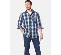 Karohemd JAN VANDERSTORM "Hemd KAITAR", Herren, Gr. 3XL, weit, blau (blau kariert), Obermaterial: 100% Baumwolle CO., Hemden Karohemd (66076810-XXXL) blau kariert