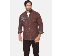 Karohemd JAN VANDERSTORM "Hemd PERTAVIN", Herren, Gr. XXL, weit, rot (dunkelrot kariert), Obermaterial: 100% Baumwolle CO., Hemden Karohemd (17743361-XXL) dunkelrot kariert