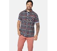 Karohemd JAN VANDERSTORM "Kurzarmhemd EDBALD", Herren, Gr. XXL, weit, blau (dunkelblau kariert), Obermaterial: 100% Baumwolle CO., Hemden Karohemd (74538416-XXL) dunkelblau kariert