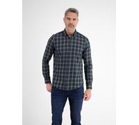 Karohemd LERROS "LERROS Karohemd für Herren - zeitlos, vielseitig und stilvoll", Damen, Gr. M, Normal- und Kurzgrößen, blau (classic navy), 97% Baumwolle, 3% Elasthan, Hemden Karohemd (74309352-M)