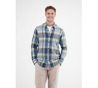 Karohemd LERROS "Karohemd für Herren", Herren, Gr. XXL, Normalgrößen, blau (crispy blau), 100% Baumwolle, Hemden Karohemd (26395403-XXL)