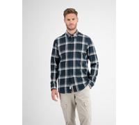 Karohemd LERROS "Karohemd SLUBCHECK", Damen, Gr. S, Normalgrößen, blau (classic navy), 100% Baumwolle, Hemden Karohemd (31497639-S)