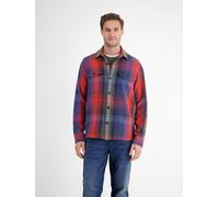 Karohemd LERROS "LERROS Hemdjacke im Holzfällerstil, robust, lässig, zeitlos", Herren, Gr. XXL, Normalgrößen, blau (classic navy), 100% Baumwolle, Hemden Karohemd (40344330-XXL)