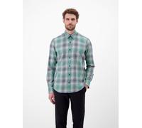 Karohemd LERROS "LERROS Herren Karohemd, charakterstark und stilbewusst", Herren, Gr. XXL, Normalgrößen, blau (storm blau), 100% Baumwolle, Hemden Karohemd (97020914-XXL) storm blau