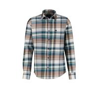 LERROS Herrenhemd in Großen Größen in Karo-Flanellqualität - Fog White 5XL