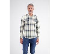 LERROS Sportives Karohemd aus reiner, weicher Baumwolle - Broken White XL