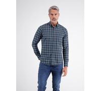 Karohemd LERROS "Sportliches Karohemd aus reiner Baumwolle mit Brusttasche", Herren, Gr. XL, Normalgrößen, classic navy, 100% Baumwolle, Hemden Karohemd (52710851-XL) classic navy