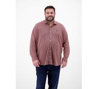 LERROS Übergrössen-Hemd mit Minimal-Karomuster - Scandinavian Red 6XL