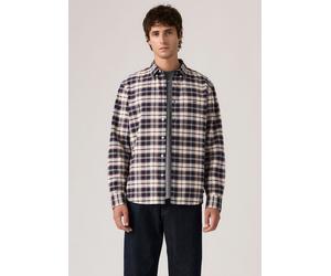 Karohemd LEVI'S "AUTHENTIC BUTTON DOWN", Herren, Gr. XL, N-Gr, atila plaid marineblaus, Web, Obermaterial: 100% Baumwolle, kariert, regular fit normal, Manschette, Hemden Karohemd, im Karo Muster (171