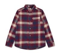Karohemd LEVI'S KIDS "LVB SHADOW PLAID SHIRT", Jungen, Gr. 16 (176), N-Gr, rot (tawny port), Web, Obermaterial: 100% Baumwolle, kariert, regular fit normal, Hemden Karohemd, aus Baumwolle - for Boys (
