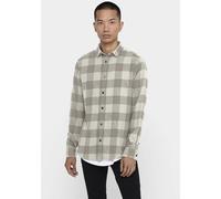 Only & Sons Hemd ONSGUDMUND kariert Flanell Langarm Slim Fit Baumwolle XL