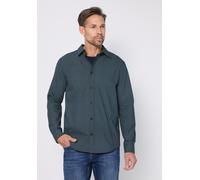 Karohemd STREET ONE MEN, Herren, Gr. M (40), US-Größen, grün (nocturnal blau), Web, 100% Baumwolle, kariert, normal normal, V-Ausschnitt, Bündchen, Hemden Karohemd, aus reiner Baumwolle (39738550-M) n