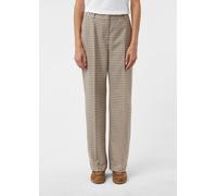 Karohose mit Straight Leg beige|mehrfarbig 40